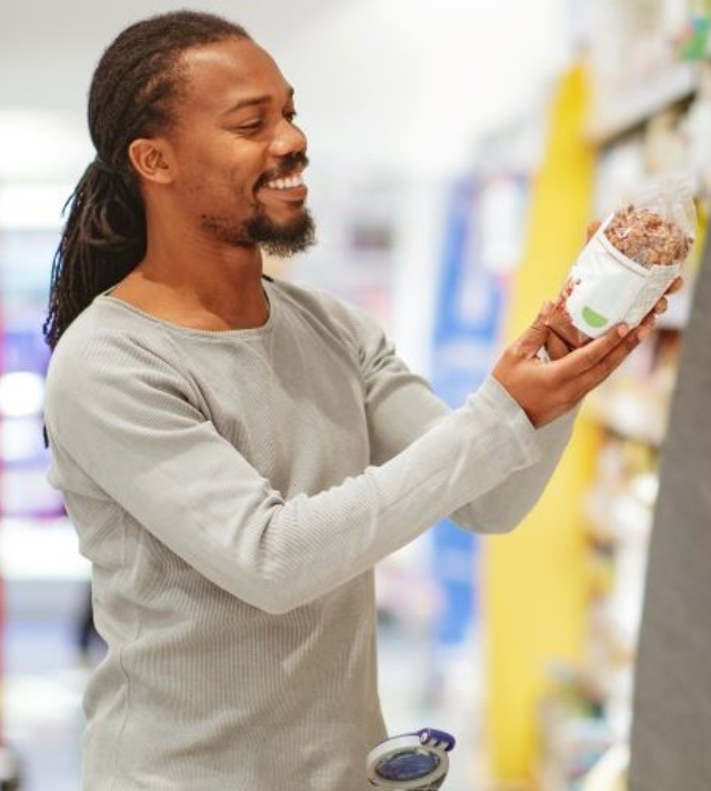 Happy family unpacking their groceries